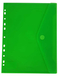 Bronyl documentenvelop A4 transparant groen met perforatierand