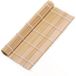 Tapis à sushi tapis à rouler - Bambou - 1 pièce - Bambou naturel - Sans colle - Pour sushi maki