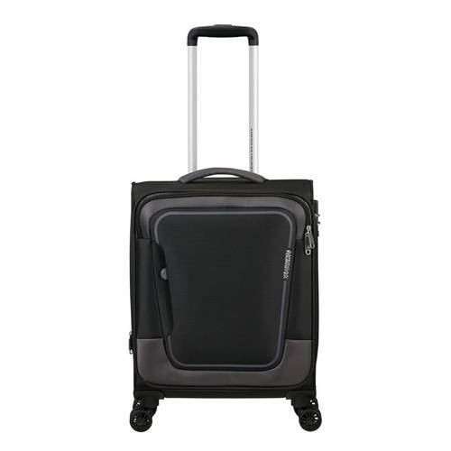 American Tourister trolley Pulsonic 55 cm. Expandable zwart