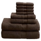 Madison Park Luxe handdoekenset van 100% katoen, 800 g/m², bruin, verschillende maten