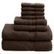Madison Park Luxe handdoekenset van 100% katoen, 800 g/m², bruin, verschillende maten