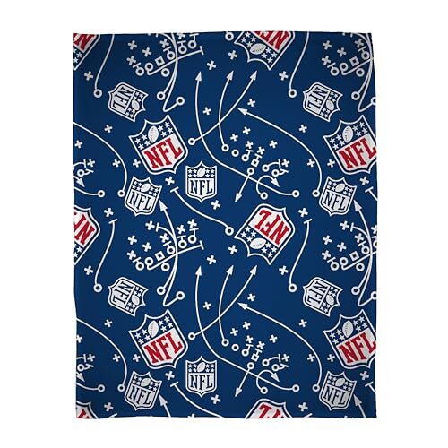 Character World Character World Officiële NFL National American Football League fleece deken | Super zacht, iconisch kruisontwerp | Warm superzacht gevoel | Perfect voor thuis, slaapkamer, logeerpartijtjes en