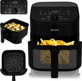 Zeegma Knapper Chef - Airfryer XL - Vetvrij - 6,5 L - Zwart - 10 programma's - 1600 W