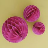 Ginger Ray Fuchsia Papier - 3 stuks
