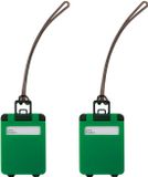 Merkloos / Sans marque Makito Western Europe Kofferlabel - 2x - Groen - Kunststof