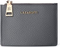 Lazarotti Bologna Leather Zip Etui Kaarthouder Grijs