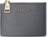 Lazarotti Bologna Leather Zip Etui Kaarthouder Grijs