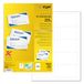 SIGEL LP798 visitekaartjes met afgeronde hoeken, bedrukbaar, 8,5 x 5,5 cm, 225 g, 100 stuks