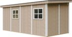 Timbela M940B-TERRA BROWN Maison de jardin sur base en bois - 11,47 m² - 530x248xH231 cm - Marron