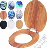 Merkloos Famanu WC-bril Premium - Softclose, hygiënisch, eenvoudige montage - 45,7 x 38 x 0,03 cm