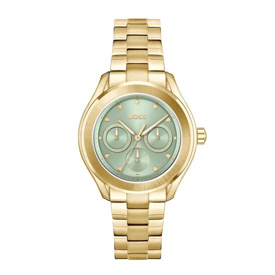 BOSS LIDA Women's Watch HB1502745 - Gold Steel - 38mm - Quartz - Green Dial