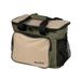 DIN-7505A Cofan Koeltas, draagbare voedselkoelbox, verstelbare riem, geschikt voor picknick, strand, kantoor, reizen, kleur: groen en beige, afmetingen: 35 x 24 x 21 cm