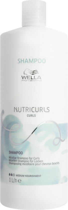 Wella Professionals Nutricurls Shampoo Curls - 1L - Shampoo voor krullend haar