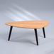 M2 Kollektion Salontafel Elanda Eikenhout Ovaal 92x92x36 cm Bruin/Zwart