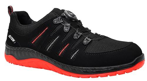 ELTEN Veiligheidsschoenen MADDOX BOA zwart-rood Low ESD S3 - Maat 40