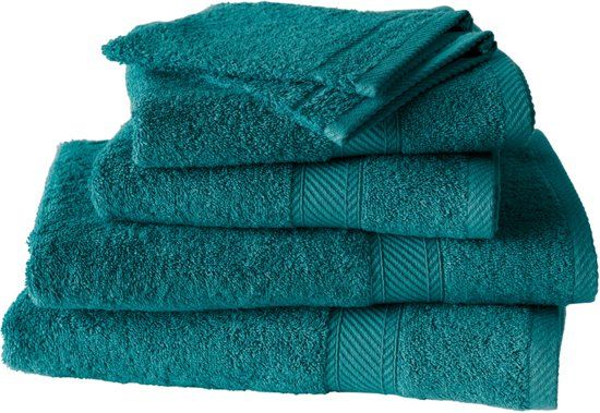 De Witte Lietaer Hélène - Washandjes - Lake green - Set van 6