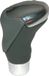 Carpoint Bol Pookknop chroom/zwart-grijs leder