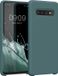 kwmobile telefoonhoesje geschikt voor Samsung Galaxy S10 - Hoesje met siliconen coating - Smartphone case in Arctische nacht