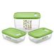 VIP ahmet Vershoudbakjes Set - 3 Stuks - 2 x 1,8 L + 4,3 L - Groen