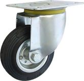 Roues en métal-caoutchouc, roue de secours, caoutchouc 125 mm / 80 kg, pour modèles avec boîtiers basculants, pneus en caoutchouc plein, jantes en acier, roues de transport (22)