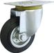 Roues métal-caoutchouc, roue de secours, caoutchouc 200 mm / 220 kg, adaptées aux boîtiers basculants, pneus en caoutchouc plein, jantes en acier, roues de transport (62N)