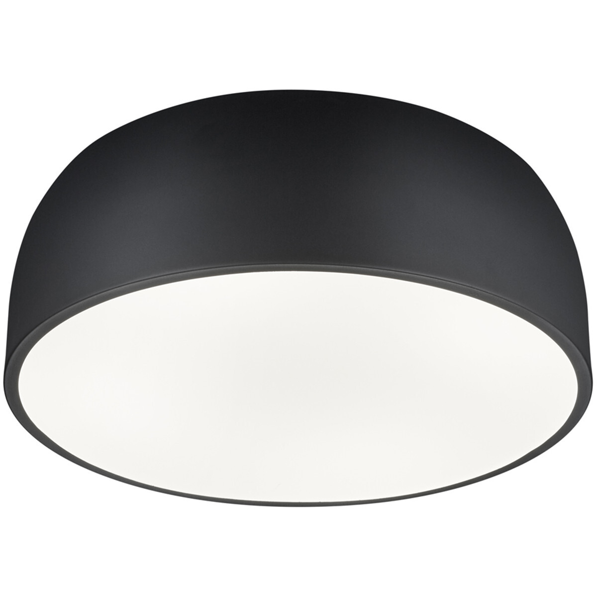 BES LED LED Plafondlamp - Plafondverlichting - Trion Barnon - E27 Fitting - 4-lichts - Rond - Mat Zwart - Aluminium