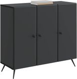 vidaXL Dressoir Zwart 89 x 34,5 x 80 cm Bewerkt hout