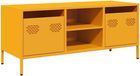 vidaXL Meuble TV 101,5x39x43,5 cm acier laminé à froid moutarde