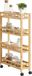 And OutdoorMatch Chariot de cuisine Garrison - Avec 4 étagères - 96x60x18 cm - Bambou