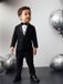 Next Jongens Set met blazer, overhemd, broek en vlinderdas - Zwart