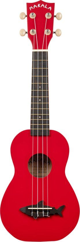 Kala Makala Shark Red Sea Soprano Ukelele - Red