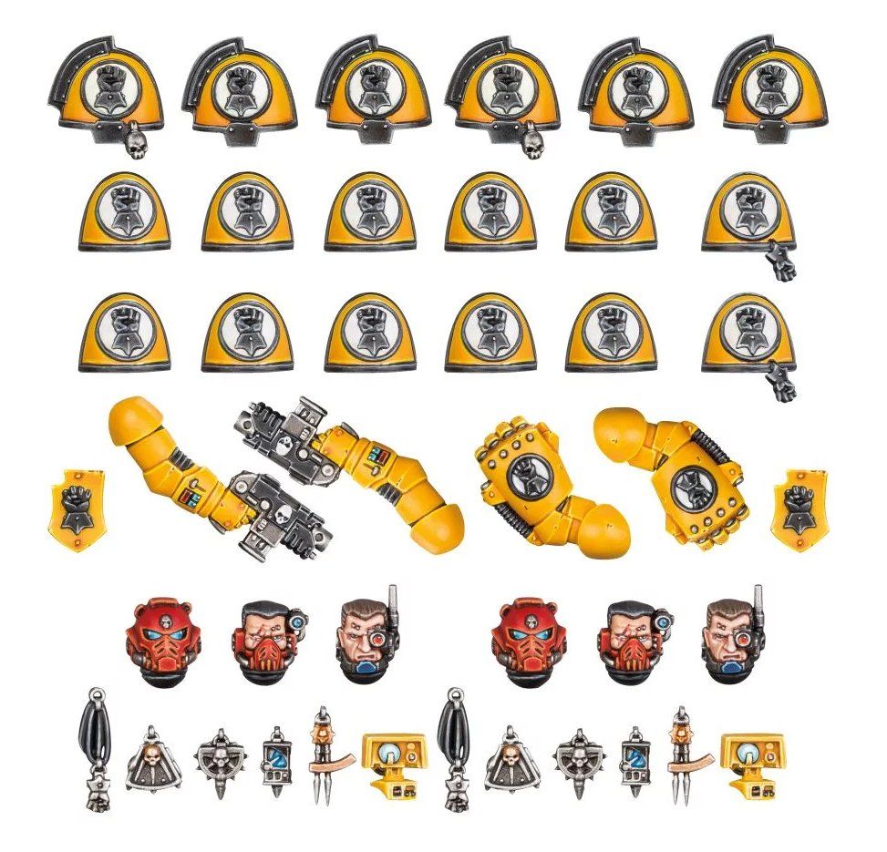 Games Workshop Imperial Fists Primaris Upgrades and Transfers - Actiefiguren & verzamelitems - plastic - geel - 12 jaar - jongen