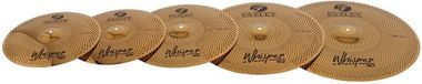 Fazley Low Noise bekkenset 14/16/18/20 inch - incl. bekkentas - Goud