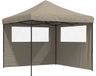 vidaXL Tente de réception 292 x 292 x 315 cm Taupe Tissu Oxford