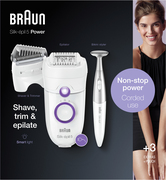 Braun Braun Silk-épil 5-825, Epilator Voor Beginners met Snoer, Scheerkop, Trimmeropzetstuk, Bikinistyler