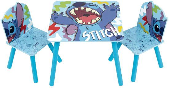Emob Kindertafel en -stoelen Lilo & Stitch - Blauw