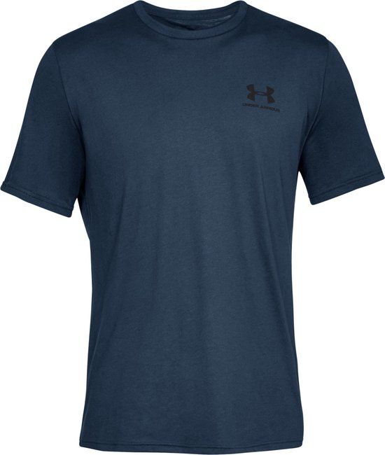 Under Armour UA M SPORTSTYLE LC Heren Sportshirt - Blauw - Maat L