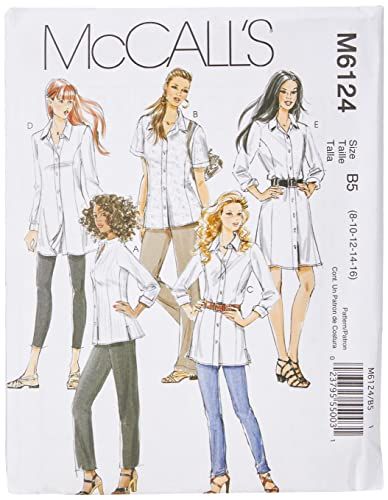McCall's M6124 Misses' Shirts - 3 Lengths