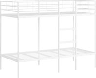 vidaXL - Stapelbed - zonder matras - 90x200 cm - staal - wit