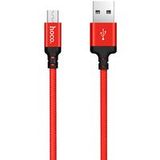 Hoco USB kabel naar Micro USB rood - 2 m