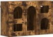vidaXL Hangkast ELST Gerookt eiken 60 x 20 x 40 cm Bewerkt hout