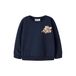 NAME IT MINI sweater met print - donkerblauw