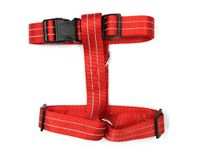 Verstelbaar Icecat Verstelbaar polyester harnas 70 > 90 cm x 38 mm rood met reflecterende naden