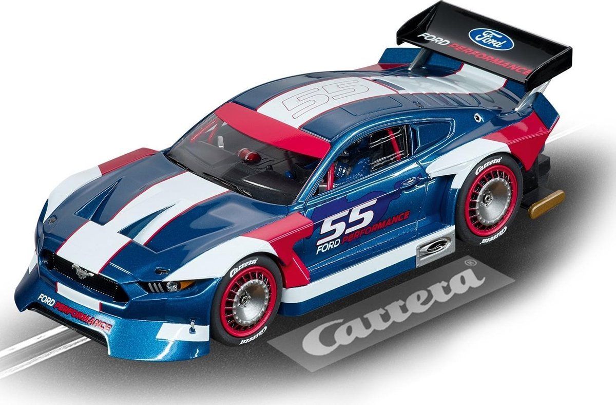 Carrera Racebaanauto Evolution Ford Mustang Gty No. 55 1:32 - Blauw