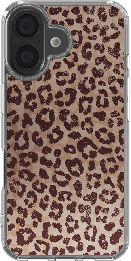 imoshion Hoesje - Geschikt voor Apple iPhone 16 - Design hoesje - Leopard Mood