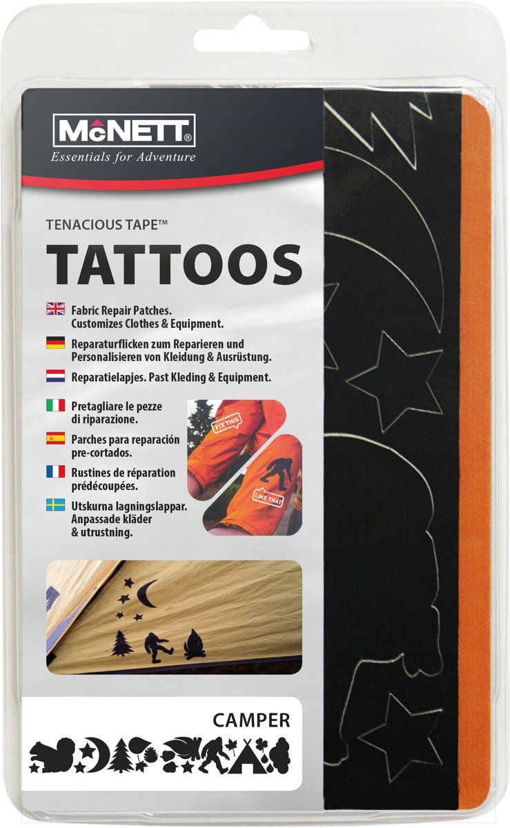 McNett Tenacious Tape Repair Patches - Camp Tattoos - 0021563911213