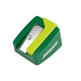 JOLLY SHARPY Puntenslijper voor Supersoft 3-in-1 kleurpotloden, kinderslijper in groen, kindveilig, antislip handvat, ideaal voor school, kleuterschool en thuis