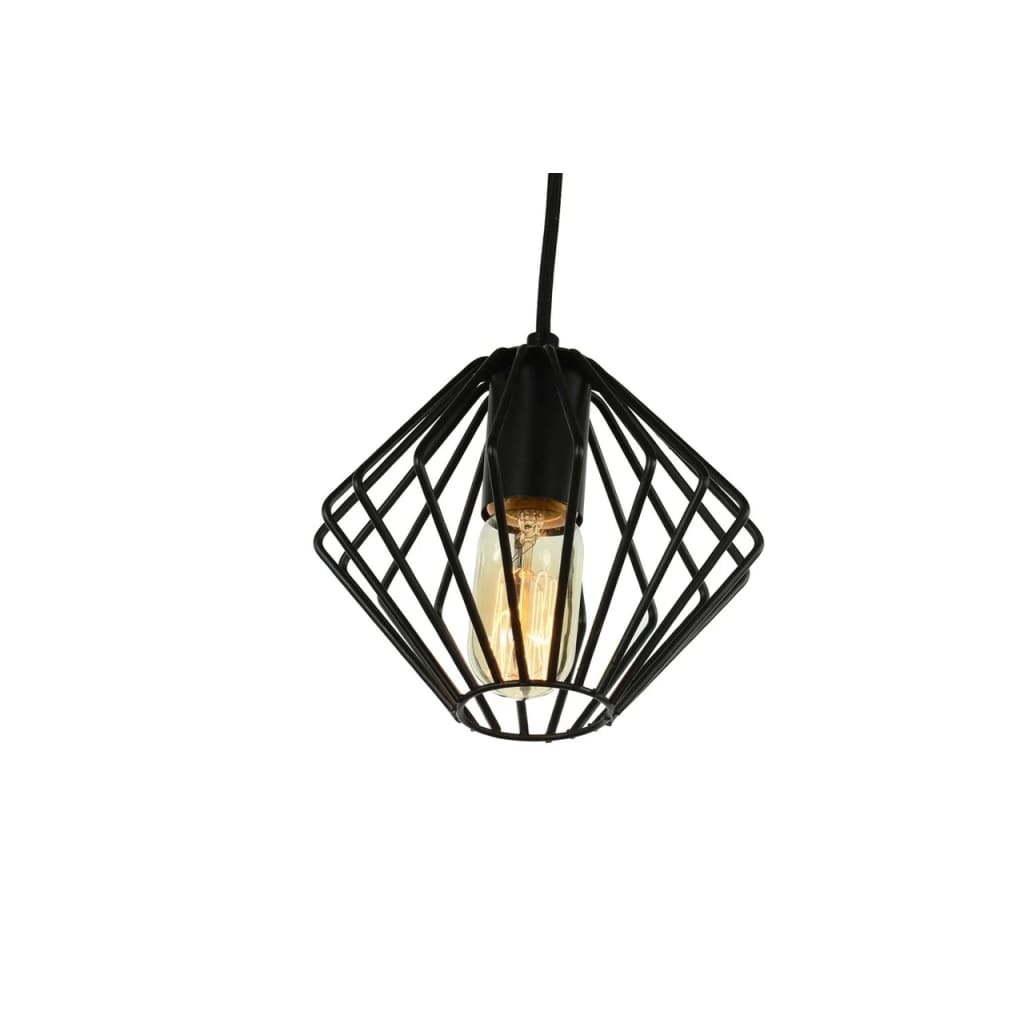 Groenovatie Yardley Retro Draad Design Hanglamp Zwart .