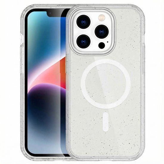 imoshion Sparkle Backcover met MagSafe voor de Apple iPhone 14 Pro Max - Glitter Transparant