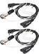 Retevis écouteurs avec émetteur, avec microphone, écouteurs de sécurité, écouteurs à 2 broches, compatible avec émetteurs RT24, RT22, RT27, RT1, RT5, RT5R, BF V-5R, BF-888S, BF-88E, Kenwood, HYT (2 pièces)